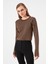 Crop Desenli Triko Kazak 1