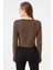 Crop Desenli Triko Kazak 5