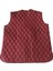 Kadın Ekose Yelek Bordo Büyük Beden 1037 3