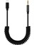 iPhone Uyumlu Lightning To Aux Çevirici 3.5 mm Spiral Ses Kablosu Siyah - AL2693 1