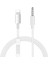 iPhone Uyumlu Lightning To Aux Çevirici Ses Kontrol Özellikli Kablo Beyaz - Model MH021 1
