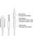 iPhone Uyumlu Lightning To Aux Çevirici Ses Kontrol Özellikli Kablo Beyaz - Model MH021 3