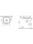 Outline 5994B483-0016 Kare Lavabo, 48 Cm, Mat Siyah 2