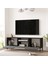 Diego Tv Ünitesi Tv Sehpası Metal Ayaklı 140CM Beton-Siyah Dg2-Rl 3