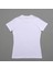 Kadın Dik Yaka Kısa Kol T-Shirt Beyaz 4