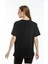 Argentum Look Kadın Siyah Koi Balığı Nakışlı %100 Pamuk Oversize T-Shirt 2