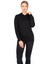 5938 BAYAN KAPÜŞONLU SİYAH THERMAL SWEATSHİRT 1