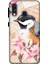 Deste Samsung Galaxy A40 Kılıf Serçe Baskılı Desenli Silikon Kılıf -8112 1