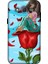 Deste Samsung Galaxy J5 2015 Kılıf Gül ve Kız Baskılı Desenli Silikon Kılıf -8139 1
