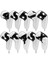 10X Golf Demir Headcover Pu Club Takozları Koruyucu Siyah Beyaz Kapakları (Yurt Dışından) 2