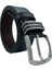 4.5 cm Spor Metal Köprülü Suni Deri Kemer Siyah (Toka-Köprü Takımlı) 3