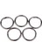 5x Yuvarlak Push Kapısı Yapış Açık Kanca Anahtarlık Anahtarlık Asılı Carabiner 49MM (Yurt Dışından) 1