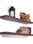 Ikili Masif Ahşap Gizli Vidalı Uçan Raf - 2 x 40 cm 2