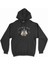 Cix Cezayir Haritalı ve Bayraklı Siyah Kapşonlu Sweatshirt Hoodie 1