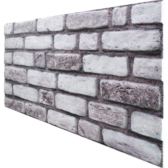 Tan Dekor 3 Boyutlu Renkli Kültür Tuğla Desenli Strafor Köpük 3D Duvar Kaplama Paneli 557