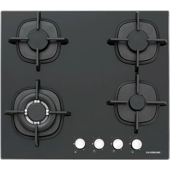 Silverline CS5407B01 Siyah Cam Ankastre Ocak