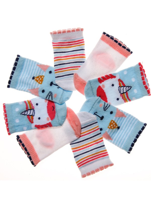 Hello Baby 4'lü Soket Çorap-Kedi