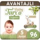 Baby Turco Doğadan Avantajlı Bebek Bezi 5 Numara Junior 96 Adet