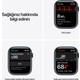 Apple Watch Seri 7 Gps, 45MM Siyah Alüminyum Kasa  ve Siyah Spor Kordon - Regular MKN53TU/A