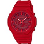 Casio GA-2100-4ADR Erkek Kol Saati Renkli İyon Kasa Su Geçirmez Pilli (Quartz) Mekanizma