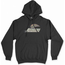 Cix Cix Los Angeles Avengers Siyah Kapşonlu Sweatshirt Hoodie