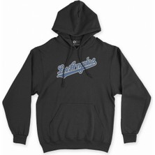 Cix Cix Los Angeles Siyah Kapşonlu Sweatshirt Hoodie