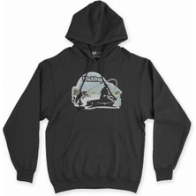 Cix Cix Fishing Siyah Kapşonlu Sweatshirt Hoodie