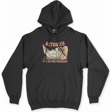 Cix Cix I Am On Workout Siyah Kapşonlu Sweatshirt Hoodie