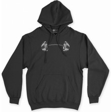 Cix Cix Halter Siyah Kapşonlu Sweatshirt Hoodie