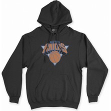 Cix Cix New York Knicks Siyah Kapşonlu Sweatshirt Hoodie