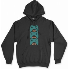 Cix Cix Own Your Game Siyah Kapşonlu Sweatshirt Hoodie
