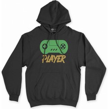Cix Cix Mavi Player Siyah Kapşonlu Sweatshirt Hoodie