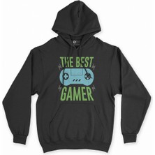Cix Cix The Best Gamer Siyah Kapşonlu Sweatshirt Hoodie