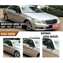 MKG Mercedes W212 E Class 2009 - 2016 Yarasa Ayna Kapağı (Piona Black)