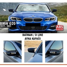 MKG Bmw G20 3 Serisi 2018 - 2020 Yarasa Ayna Kapağı (Piona Black)