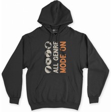 Cix Cix All Genre Mode On Siyah Kapşonlu Sweatshirt Hoodie