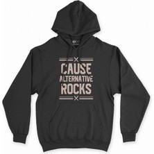 Cix Cix Cause Alternative Rocks Siyah Kapşonlu Sweatshirt Hoodie