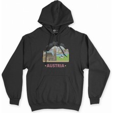 Cix Cix Avusturya Siyah Kapşonlu Sweatshirt Hoodie
