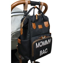 Stylo Doce Mommy Bag Anne Bebek Bakım Sırt Çantası-Beyaz Baskı