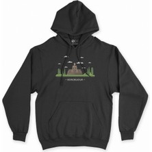 Cix Cix Borobudur Siyah Kapşonlu Sweatshirt Hoodie