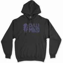 Cix Cix Chill Your Mind Siyah Kapşonlu Sweatshirt Hoodie