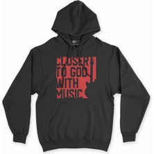 Cix Cix Kırmızı Closer To God Siyah Kapşonlu Sweatshirt Hoodie