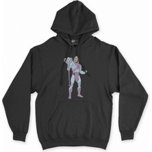 Cix Cix He-Man Iskeletor Siyah Kapşonlu Sweatshirt Hoodie