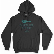 Cix Cix Gospel Life Siyah Kapşonlu Sweatshirt Hoodie