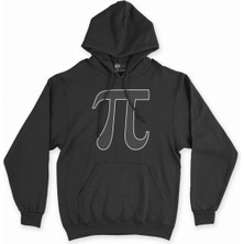 Cix Cix Pi Sayısı Siyah Kapşonlu Sweatshirt Hoodie