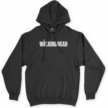 Cix Cix The Walking Dead Siyah Kapşonlu Sweatshirt Hoodie