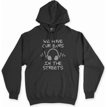 Cix Cix Our Ears In The Streets Siyah Kapşonlu Sweatshirt Hoodie