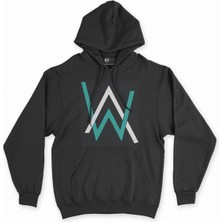 Cix Cix Alan Walker Siyah Kapşonlu Sweatshirt Hoodie