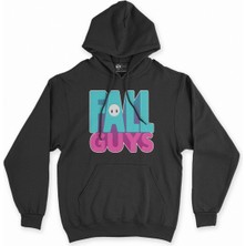 Cix Cix Fall Guys Siyah Kapşonlu Sweatshirt Hoodie