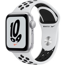 Apple Watch Nike Se Gps, 40MM Gümüş Alüminyum Kasa ve Saf Platin/siyah Nike Spor Kordon MKQ23TU/A